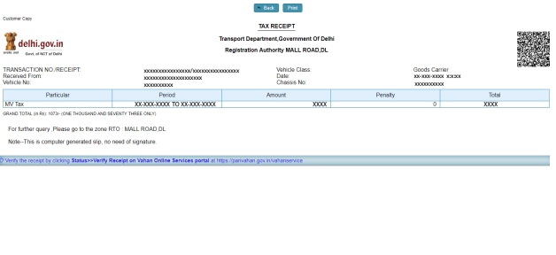 Uttarakhand Road Tax