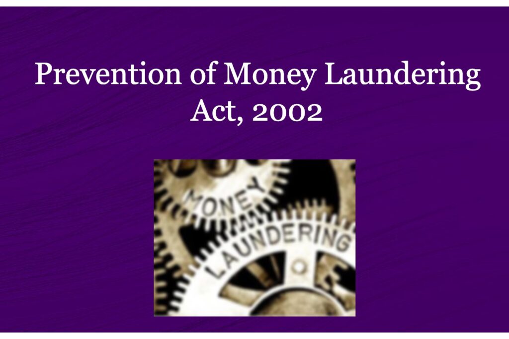 prevention of money laundering act