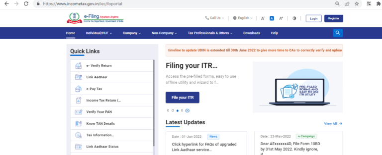 New Income Tax e-Filing 2.0 Portal