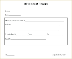 rent receipts