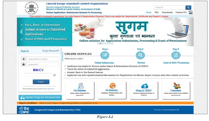 SUGAM Drug License Registration