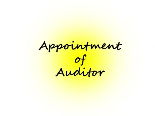 appointment of auditor