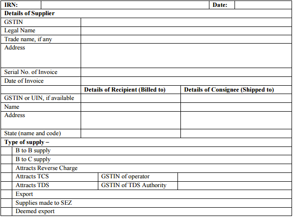 Form INV-01