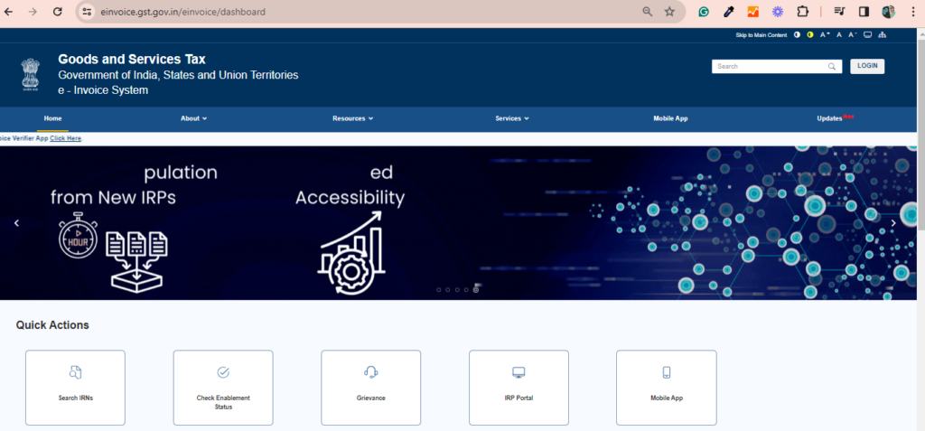 einvoice1.gst.gov.in-IRP EXPLAIN