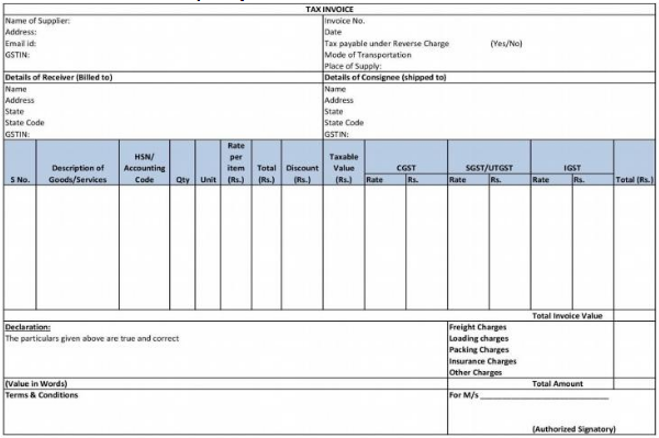 gst invoice