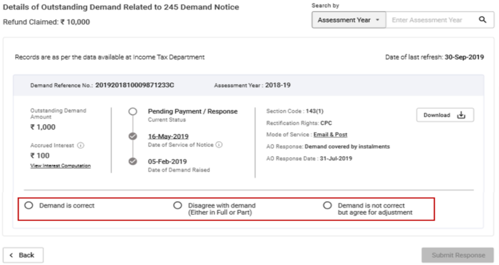 income tax notice reply