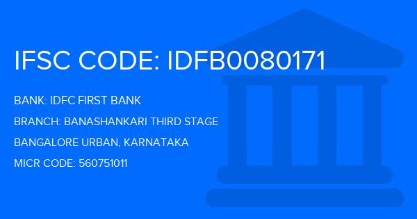 IFSC Code of Idfc First Bank